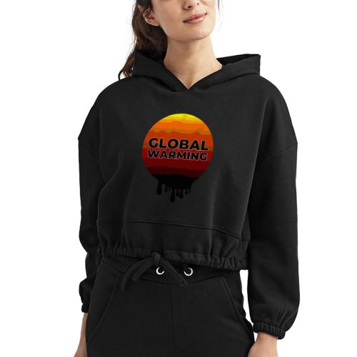 Global warming - Women’s Cropped Hoodie