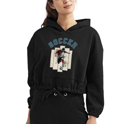 Soccer Vibes - Women’s Cropped Hoodie
