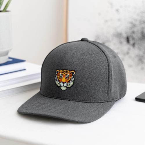 Tiger Fashion Feline Animal, Tiger Willing Success - Flexfit  Melange Baseball Cap