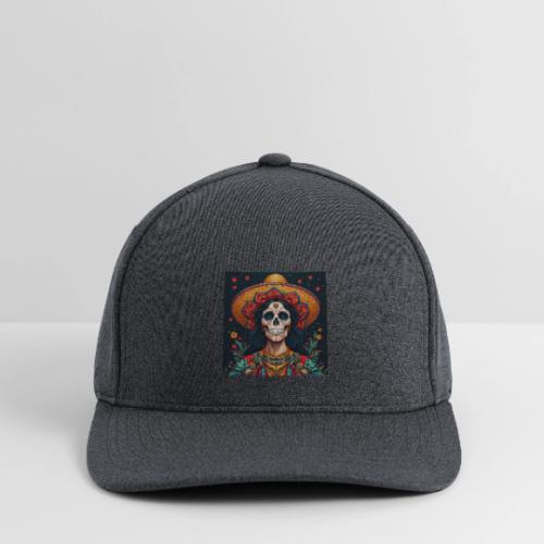 Charra Skull Art | Traditional Mexican Design - Flexfit  Melange Baseball Cap