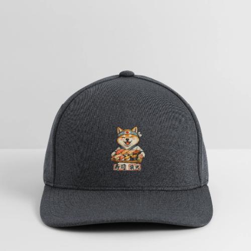 Funny Shiba Inu Sushi Kawaii Dog Tee - Flexfit  Melange Baseball Cap