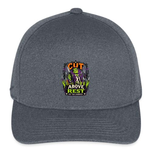 Cut Above The Rest Zombie Pocket Knife Halloween - Flexfit  Melange Baseball Cap