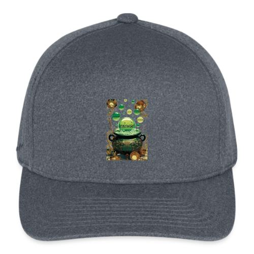 Emerald Excuses Cauldron Graphic Tee - Flexfit  Melange Baseball Cap
