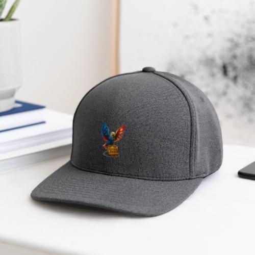 Veterans Press & Bald Eagle Flag 2 Print Set - Flexfit  Melange Baseball Cap