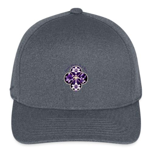 Easter Eternal Bloom Lily Crown T Shirt, Gift - Flexfit  Melange Baseball Cap
