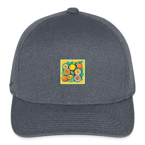 Citrus Fruit Art Design - Flexfit  Melange Baseball Cap
