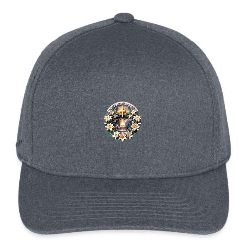 Easter The Tomb Is Empty T Shirt, Christian Gift - Flexfit  Melange Baseball Cap