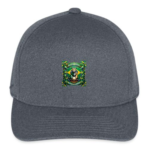 Brazil Jaguar Glory T-Shirt, Flag Pride Badge Gift - Flexfit  Melange Baseball Cap