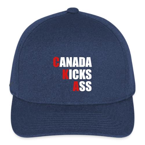 Canada Kicks Ass Vertical - Flexfit  Melange Baseball Cap