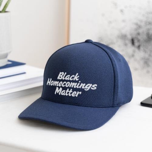 Black Homecomings Matter (White Print) - Flexfit  Melange Baseball Cap