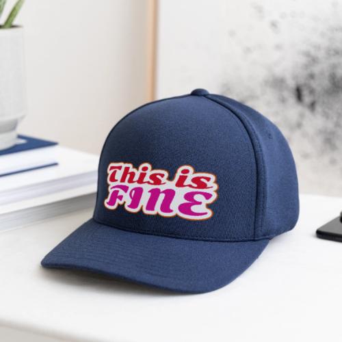 This Is Fine - Flexfit  Melange Baseball Cap