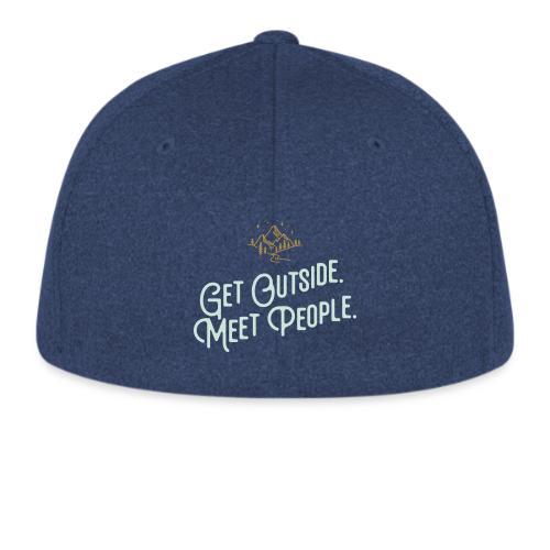 Get Out. Meet People. Reversed - Flexfit  Melange Baseball Cap