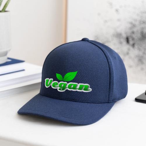 Pure Vegan Leaves - Flexfit  Melange Baseball Cap