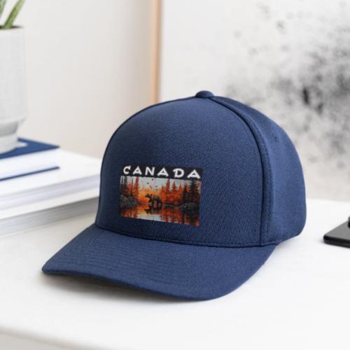 Canada Wilderness Art - Flexfit  Melange Baseball Cap
