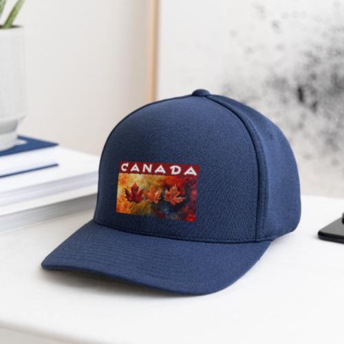 Painted Canada Leaves - Flexfit  Melange Baseball Cap