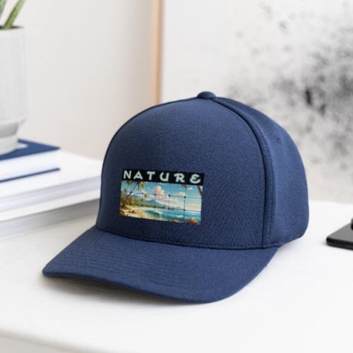 Nature: Sun-Kissed Shore - Flexfit  Melange Baseball Cap