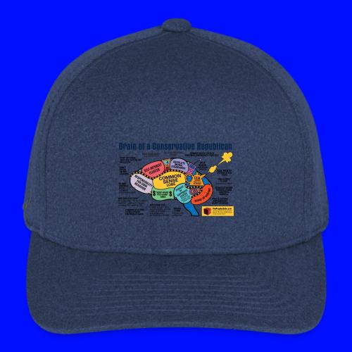 Brain of a Conservative Republican - Flexfit  Melange Baseball Cap