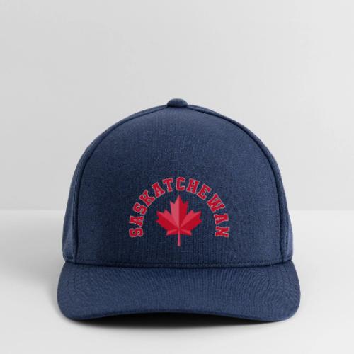 Saskatchewan with maple leaf - Flexfit  Melange Baseball Cap