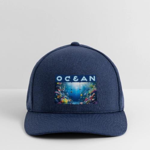 Ocean: Neon Reef Glow - Flexfit  Melange Baseball Cap