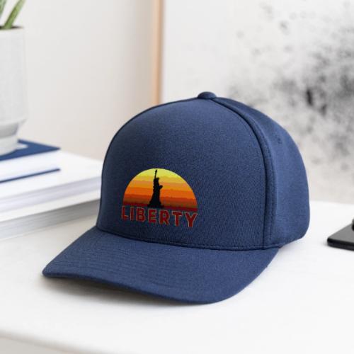 USA: Sunset Liberty Bold - Flexfit  Melange Baseball Cap