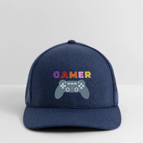 Colorful Gamer Controller Graphic - Flexfit  Melange Baseball Cap