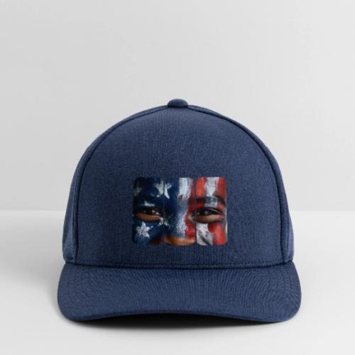 USA: Three Panels of Pride - Flexfit  Melange Baseball Cap
