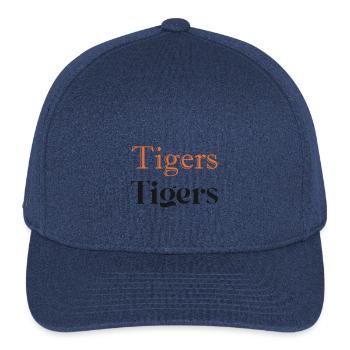 Fonts - Flexfit  Melange Baseball Cap - heather navy - Front