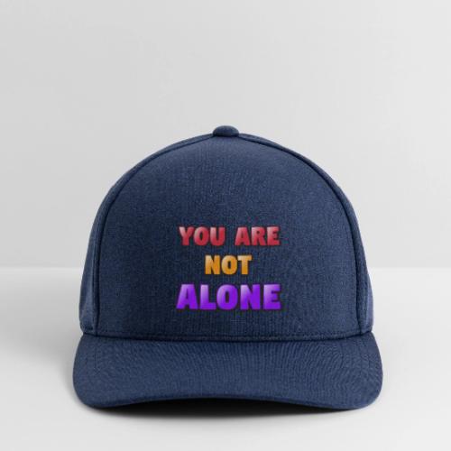 You Are Not Alone – Inspirational Word Art - Flexfit  Melange Baseball Cap