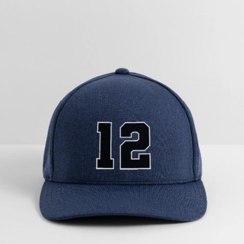 Varsity Number 12 Sports Design - Flexfit  Melange Baseball Cap