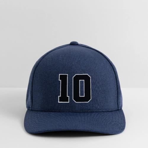 Varsity Number 10 Athletic Design - Flexfit  Melange Baseball Cap