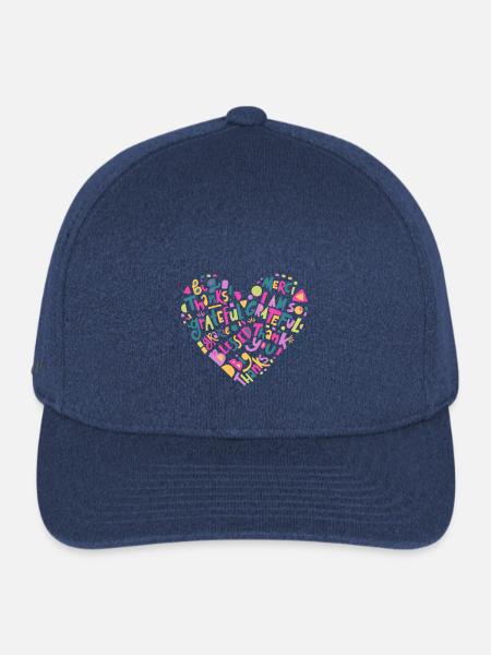 THANK YOU - Flexfit Melange Baseball Cap - heather navy