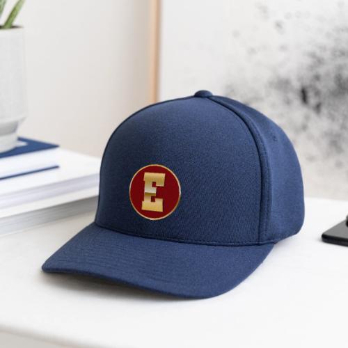 Letter E – Capital Varsity Alphabet Monogram - Flexfit  Melange Baseball Cap