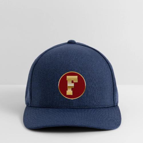 Letter F – Capital Varsity Alphabet Monogram - Flexfit  Melange Baseball Cap