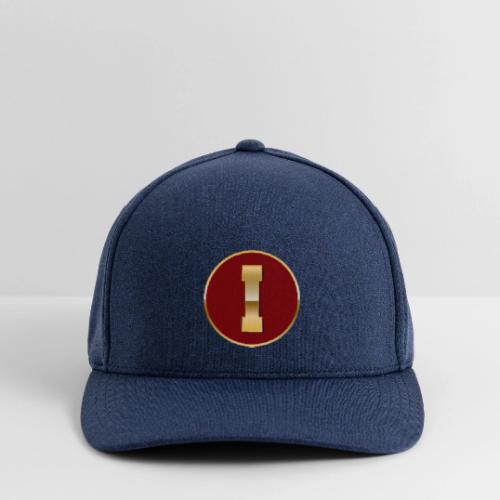 Letter I – Capital Varsity Alphabet Monogram - Flexfit  Melange Baseball Cap