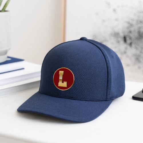 Letter L – Capital Varsity Alphabet Monogram - Flexfit  Melange Baseball Cap