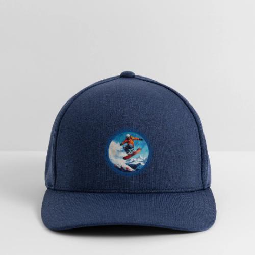 Snowboarding Vibes - Flexfit  Melange Baseball Cap