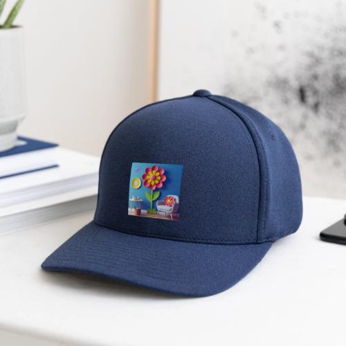Flower design and harmony of environmental well-be - Flexfit  Melange Baseball Cap