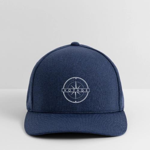 Voyage White Compass - Flexfit  Melange Baseball Cap