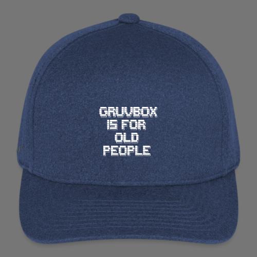 Gruvbox Old People ASCII - Flexfit  Melange Baseball Cap