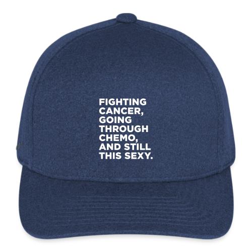 Cancer Fighter Quote - Flexfit  Melange Baseball Cap