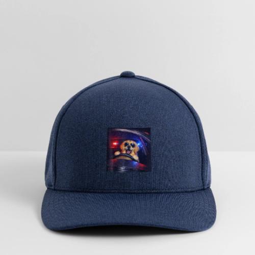 Funny Police Golden Retriever Meme Tee - Flexfit  Melange Baseball Cap