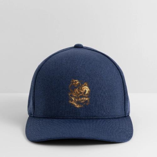 Pit Bull Howling Moon Fantasy Forest Tee - Flexfit  Melange Baseball Cap