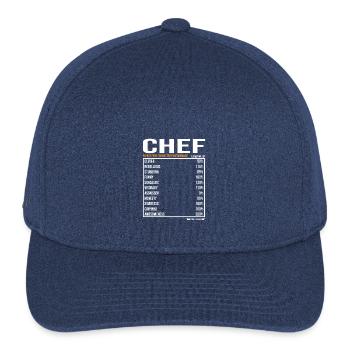 Chef Daily Value funny Chef - Flexfit  Melange Baseball Cap - heather navy - Front