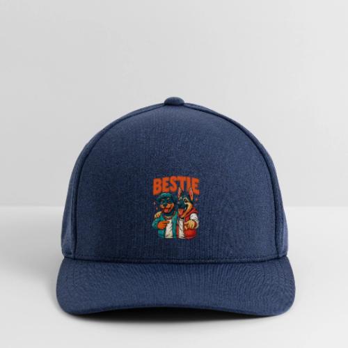 Hip Hop Dog Besties Shirt for Friends & Pet Lovers - Flexfit  Melange Baseball Cap
