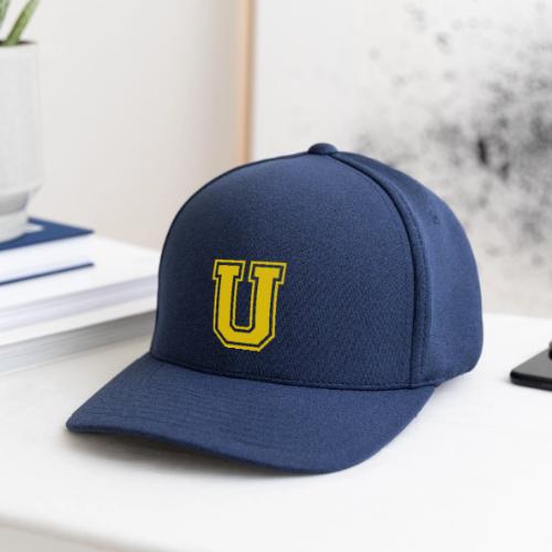 Letter U – Capital Athletic Alphabet Monogram - Flexfit  Melange Baseball Cap