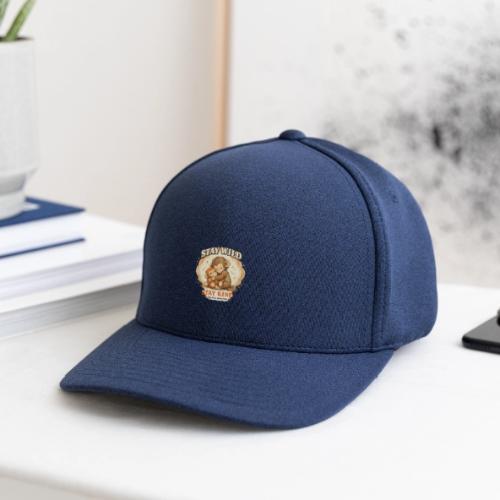 Stay Wild Stay Kind Punch Monkey Hug - Flexfit  Melange Baseball Cap