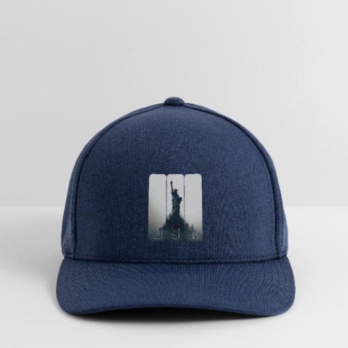 USA: Liberty Rising Over Manhattan - Flexfit  Melange Baseball Cap