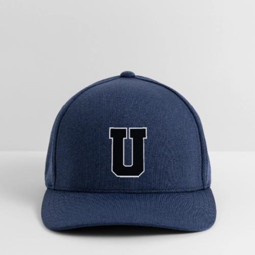 Varsity Letter U Collegiate Monogram - Flexfit  Melange Baseball Cap