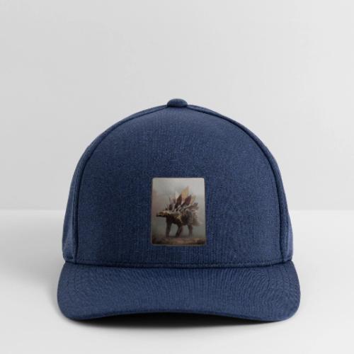 Stegosaurus Misty Forest Design - Flexfit  Melange Baseball Cap