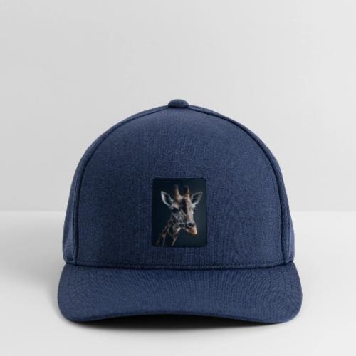 Majestic Giraffe Artistic Portrait Design - Flexfit  Melange Baseball Cap